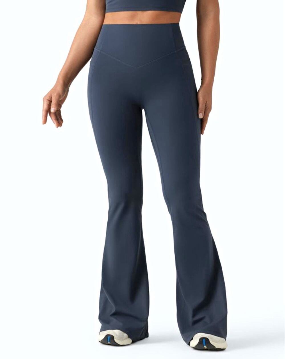 Halara UltraSculpt Flared Pull-On Yoga Pants Women’s Size M Regular Gray Solid